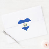Sticker Cœur Salvador - Drapeau salvadorien (Enveloppe)