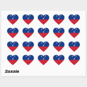 Sticker Cœur samoa (Feuille)