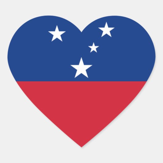Sticker Cœur samoa (Devant)