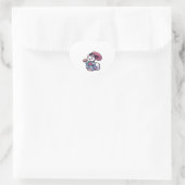 Sticker Cœur Samoyed Chien Kimono (Sac)