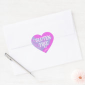 Sticker Cœur Sans Gluten Rose Bleu (Enveloppe)