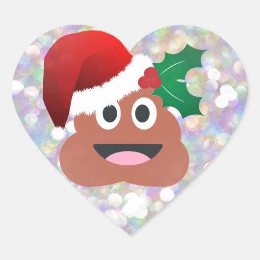 Sticker Cœur santa claus emoji (Devant)