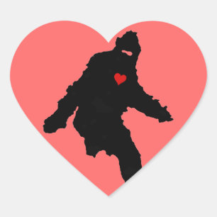 Sticker Cœur Sasquatch Love