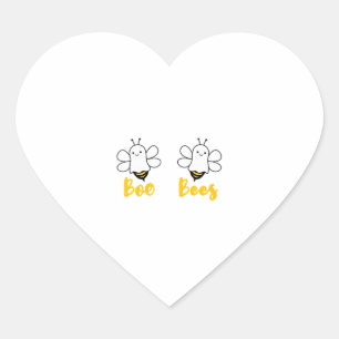 Sticker Cœur Sauvez les abeilles Boo Sensibilisation au cancer 