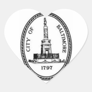 Sticker Cœur Sceau Baltimore