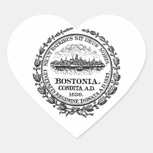 Sticker Cœur Sceau de Boston
