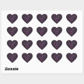 Sticker Cœur Sceau Rose Dark Romance (Feuille)