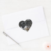 Sticker Cœur Schnauzer miniature (Enveloppe)
