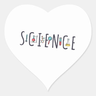 Sticker Cœur Science
