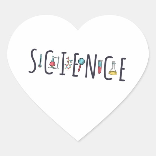 Sticker Cœur Science (Devant)