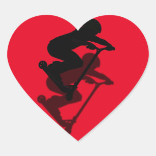 Sticker Cœur Scooter Boy - Stunt Scooter 5