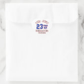 Sticker Cœur sembler de 23 ans fabuleux (Sac)