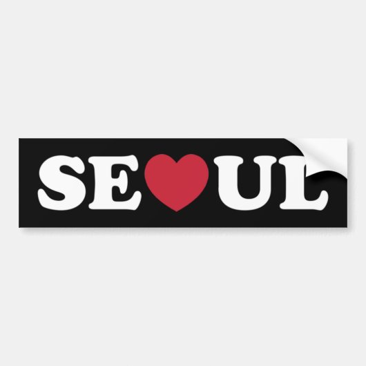 Sticker Coeur Séoul Love (Devant)