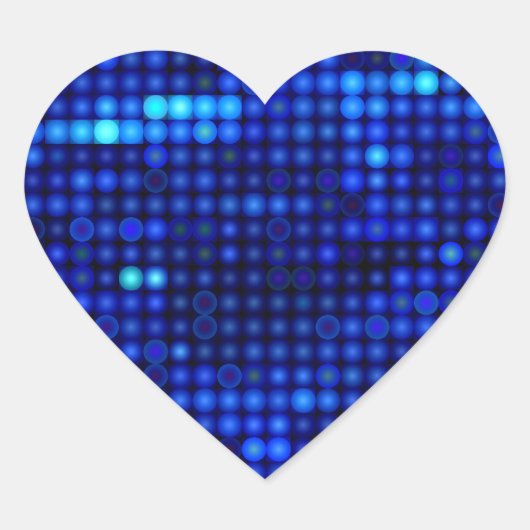 Sticker Cœur séquence en bleu (Devant)