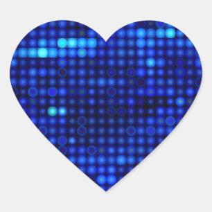 Sticker Cœur séquence en bleu