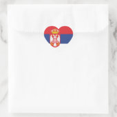 Sticker Cœur serbie (Sac)