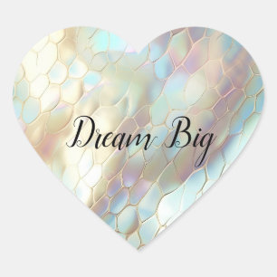 Sticker Cœur Serpent à perle