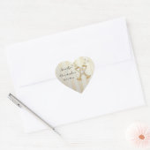 Sticker Cœur Set mariage Gold Champagne Love Hearts (Enveloppe)