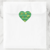 Sticker Cœur shamrock d'or st patrick (Sac)