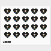 Sticker Cœur Shellie Unicorn (Feuille)