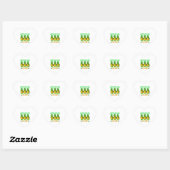 Sticker Cœur Shenanigans Squad St Patrick's Day Cute Turtle (Feuille)