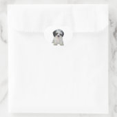 Sticker Cœur Shih Tzu (nb) - Chiot (Sac)