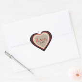 Sticker Cœur Signature d'amour Valentine Elegant rétro CC0982 (Enveloppe)