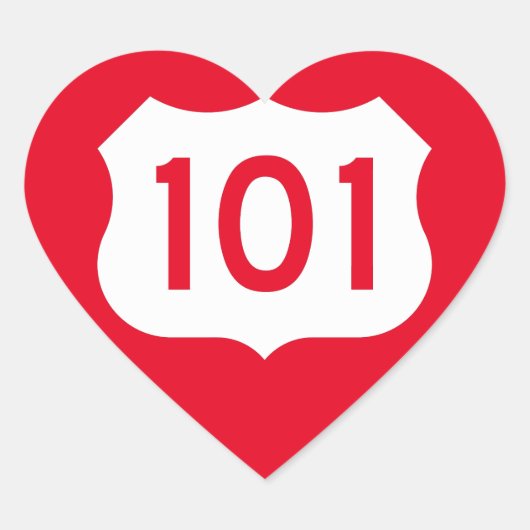Sticker Cœur SIGNE US Route 101 (Devant)