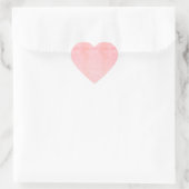 Sticker Cœur Silver Sparkle Crystal rose MODÈLE ajouter du text (Sac)