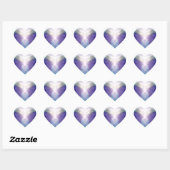 Sticker Cœur Silver violet (Feuille)