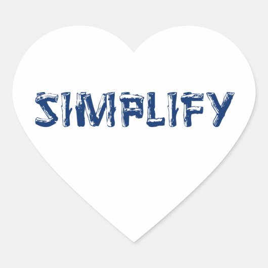 Sticker Cœur Simplifier (Devant)