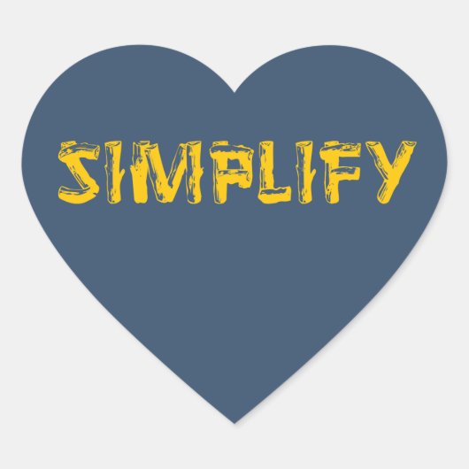 Sticker Cœur Simplifier (Devant)