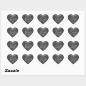 Sticker Cœur Slate Love in Chalk Heart (Feuille)