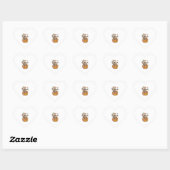 Sticker Cœur Sloth Citrouille Halloween (Feuille)