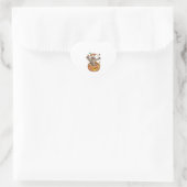 Sticker Cœur Sloth Citrouille Halloween (Sac)
