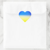 Sticker Cœur Soleil bleu et jaune Ukraine Inspiration (Sac)