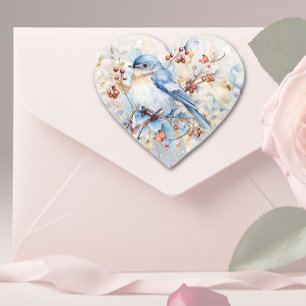 Sticker Cœur Song Bird & Berries