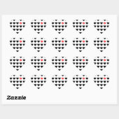 Sticker Cœur sorcellaire de l'amour (Feuille)