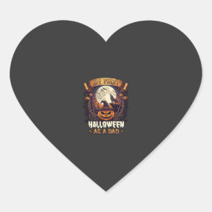 Sticker Cœur Sorcières Pendues Halloween Sorcière Volante Maiso