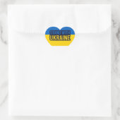 Sticker Cœur Soutenez L'Ukraine Je Prends Position Avec L'Ukrai (Sac)