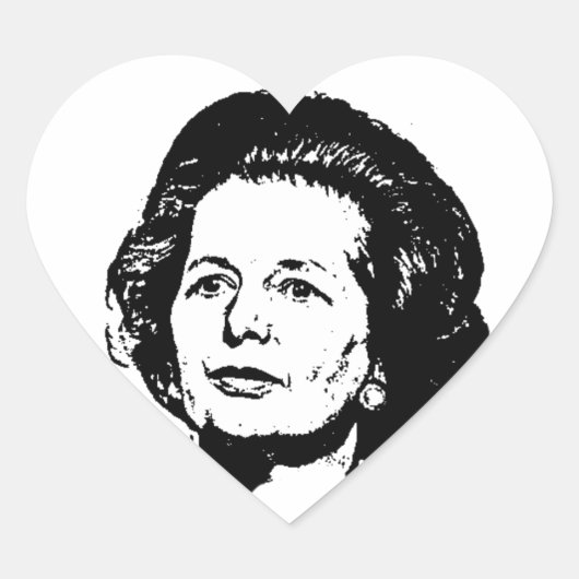 Sticker Cœur Souvenirs de Margaret Thatcher (Devant)