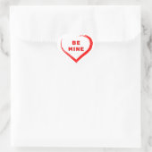 Sticker Cœur Soyez à moi Saint Valentin`s Day Romantique Red He (Sac)