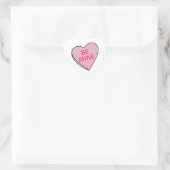 STICKER CŒUR SOYEZ LE COEUR DE MA BOUGIE (Sac)