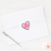 STICKER CŒUR SOYEZ LE COEUR DE MA BOUGIE (Enveloppe)