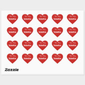 Sticker Cœur Soyez mon ticker de coeur Valentine (Feuille)