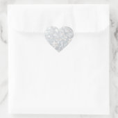 Sticker Coeur Sparkles Argent (Sac)