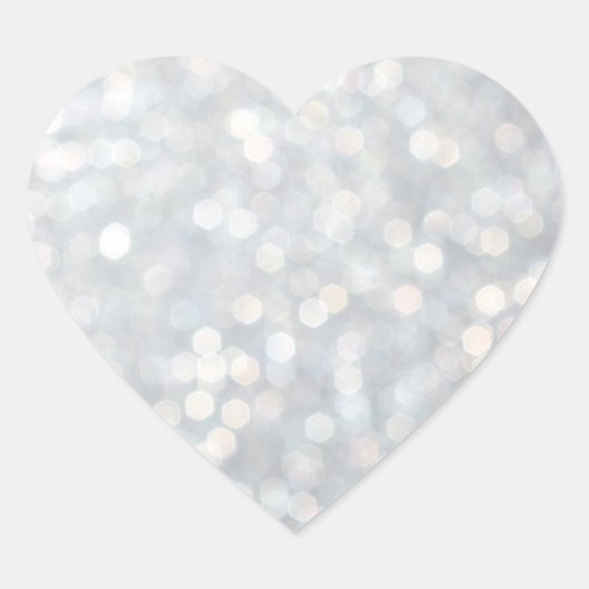 Sticker Coeur Sparkles Argent (Devant)