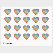 Sticker Cœur spellcaster - cristal vif arc-en-ciel : (Feuille)