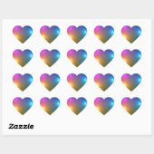 Sticker Cœur Sphères brillantes (Feuille)