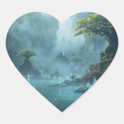 Sticker Cœur Spirits by the Still Waters (Devant)